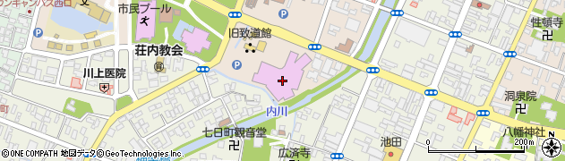 荘銀タクト鶴岡（鶴岡市文化会館）周辺の地図