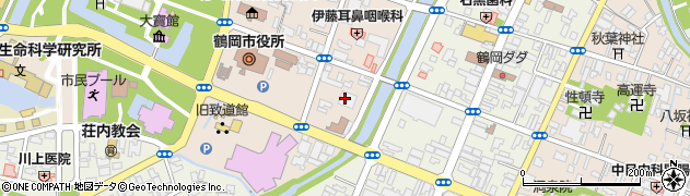 株式会社きらやか銀行　鶴岡支店周辺の地図
