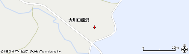 宮城県栗原市一迫大川口熊沢8周辺の地図