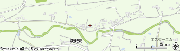 宮城県栗原市築館（萩沢東）周辺の地図