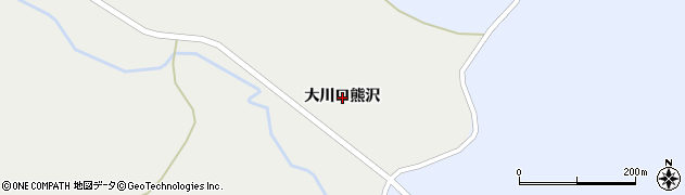 宮城県栗原市一迫大川口熊沢周辺の地図