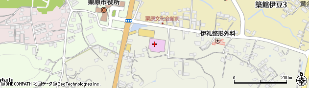 栗原市役所　教育部栗原文化会館周辺の地図