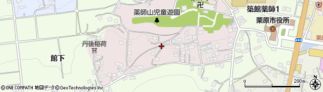 宮城県栗原市築館薬師台周辺の地図