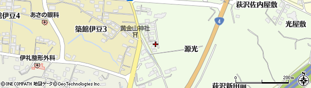 宮城県栗原市築館周辺の地図