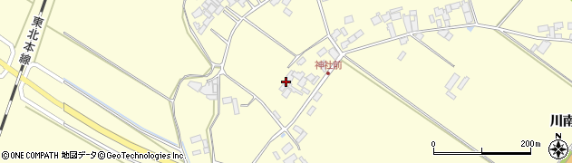 宮城県栗原市若柳川南南谷地周辺の地図
