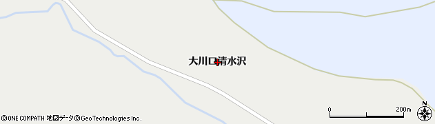 宮城県栗原市一迫（大川口清水沢）周辺の地図