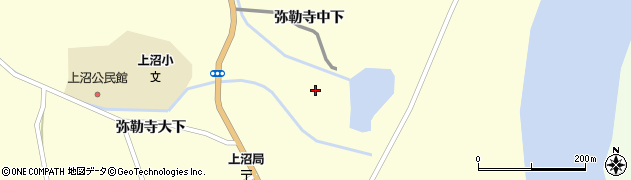 宮城県登米市中田町上沼（弥勒寺中下）周辺の地図