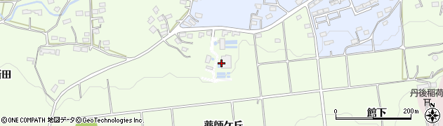 栗原市役所　築館総合支所新田浄水場周辺の地図