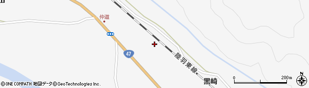 宮城県大崎市鳴子温泉黒崎周辺の地図