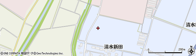 山形県鶴岡市清水新田（二番谷地）周辺の地図