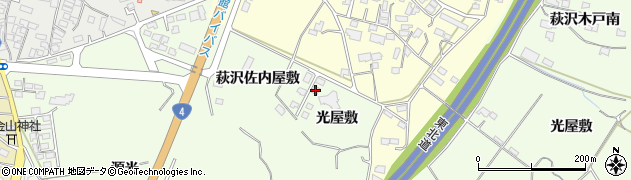 宮城県栗原市築館光屋敷21周辺の地図