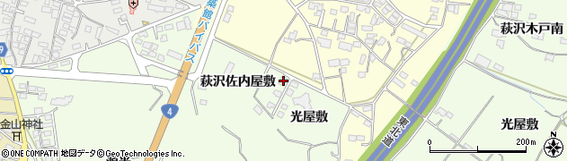 宮城県栗原市築館光屋敷21-2周辺の地図