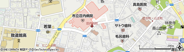 荘内病院周辺の地図