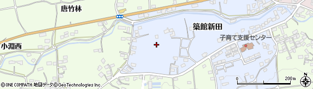 宮城県栗原市築館新田周辺の地図