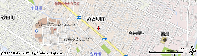 富士鉱油株式会社　鶴岡支店みどり町給油所周辺の地図