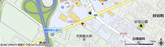 ワークマン鶴岡店駐車場周辺の地図