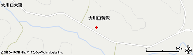 宮城県栗原市一迫（大川口芳沢）周辺の地図