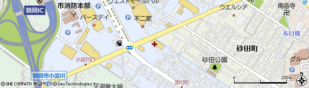 ネッツトヨタ山形　鶴岡店周辺の地図