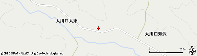宮城県栗原市一迫大川口茗ケ沢3周辺の地図