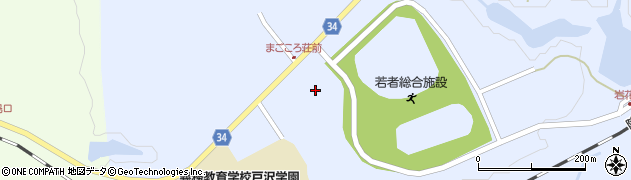 山形県戸沢村（最上郡）蔵岡（上の山）周辺の地図