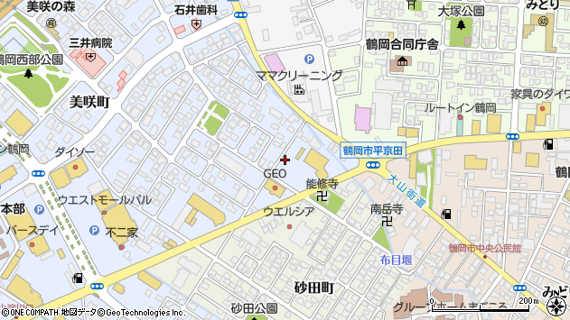 〒997-0852 山形県鶴岡市新斎部の地図