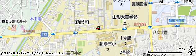 ａｐｏｌｌｏｓｔａｔｉｏｎセルフ鶴岡西ＳＳ周辺の地図