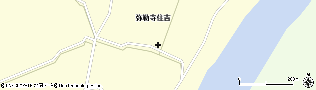 宮城県登米市中田町上沼（弥勒寺住吉）周辺の地図