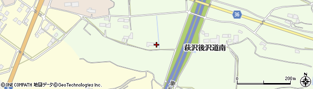 宮城県栗原市築館萩沢後沢道南22周辺の地図