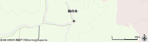 宮城県登米市東和町錦織梅の木37周辺の地図