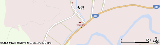 宮城県登米市東和町米谷新大沢周辺の地図