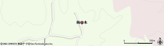 宮城県登米市東和町錦織梅の木周辺の地図