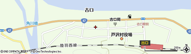 山形県最上郡戸沢村古口412周辺の地図