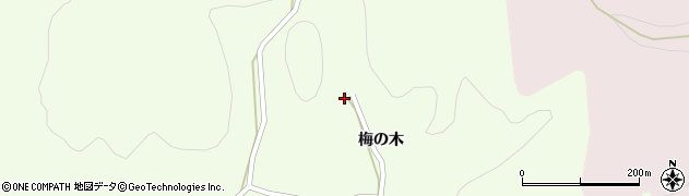 宮城県登米市東和町錦織梅の木48周辺の地図