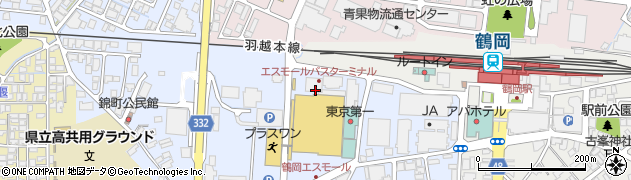 株式会社庄交コーポレーション　庄交トラベル事業部鶴岡営業所周辺の地図