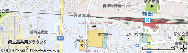 庄内交通株式会社　本社周辺の地図