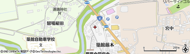 宮城県栗原市築館藤木周辺の地図