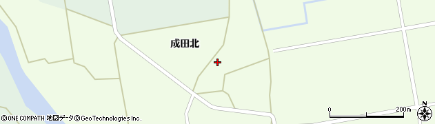 宮城県栗原市築館（成田北）周辺の地図