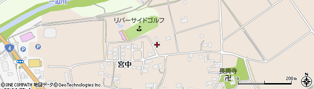 宮城県栗原市志波姫堀口宮中55周辺の地図