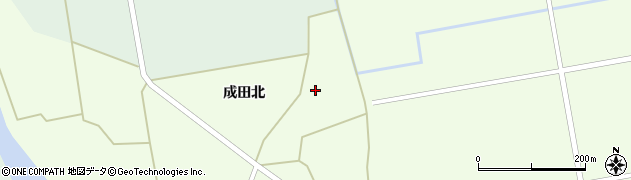 宮城県栗原市築館成田北23周辺の地図