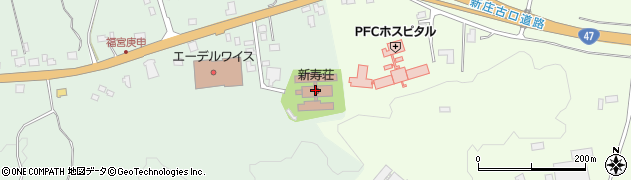 特別養護老人ホーム新寿荘　デイサービスセンターあじさい周辺の地図