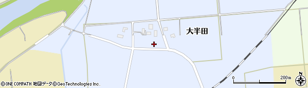 山形県鶴岡市大半田周辺の地図