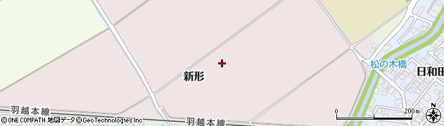 山形県鶴岡市新形周辺の地図