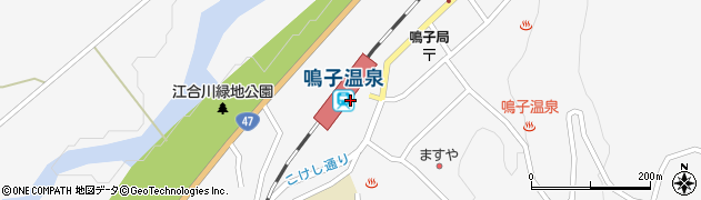 鳴子温泉旅館組合周辺の地図