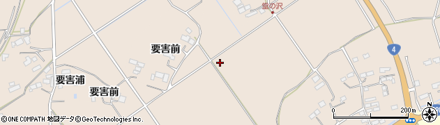 宮城県栗原市志波姫北堀口周辺の地図