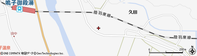 宮城県大崎市鳴子温泉久田66周辺の地図
