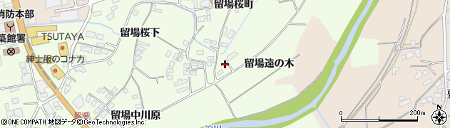 宮城県栗原市築館（留場遠の木）周辺の地図
