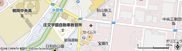 新潟運輸株式会社　鶴岡支店周辺の地図