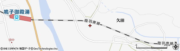 宮城県大崎市鳴子温泉久田67周辺の地図