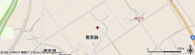 宮城県栗原市志波姫堀口（要害前）周辺の地図