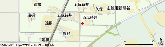 宮城県栗原市志波姫新熊谷周辺の地図